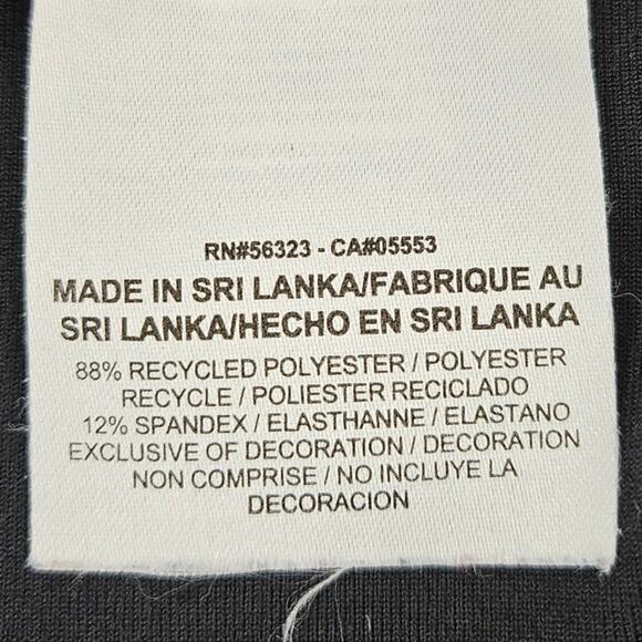 NIKE WOMEN'S BLACK DRI-FIT CROPPED LEGGINGS COMPRESSION PANTS - SIZE LARGE - Picture 7 of 9